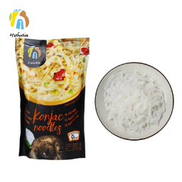 Supplier Free Samples Sugar Free Instant Fettuccine Shape Konjac Shirataki Noodles