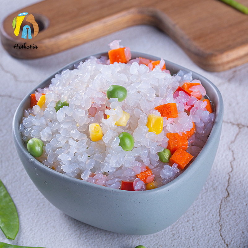 Healthy Food Konjac Rice Keto Zero Fat Shirataki Rice Sugar Free Konjak Konnyaku Rice