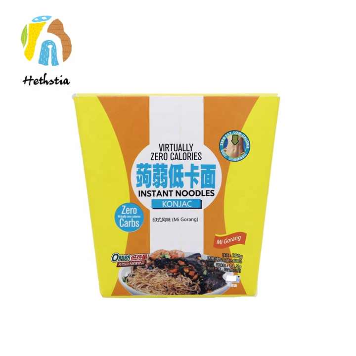 Hot slim instant noodles pasta halal ramen noodles konjac