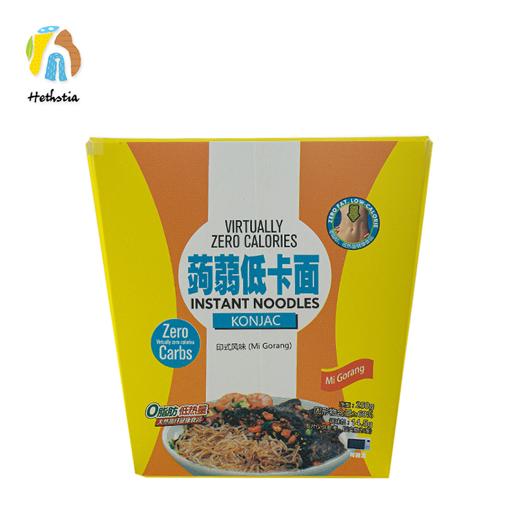 Low carb bowl noodles seafood flavour instant konjac bowl noodles