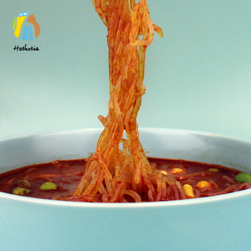 Low Carbs Glucomannan Diabetic Noodle Pasta Thai Tom Yum Paste Shirataki Noodles