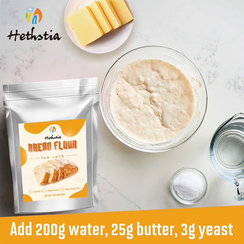 Low Fat Low Calorie Non-GMO High Protein Bread Flour Vegetarian Keto Bread Powder