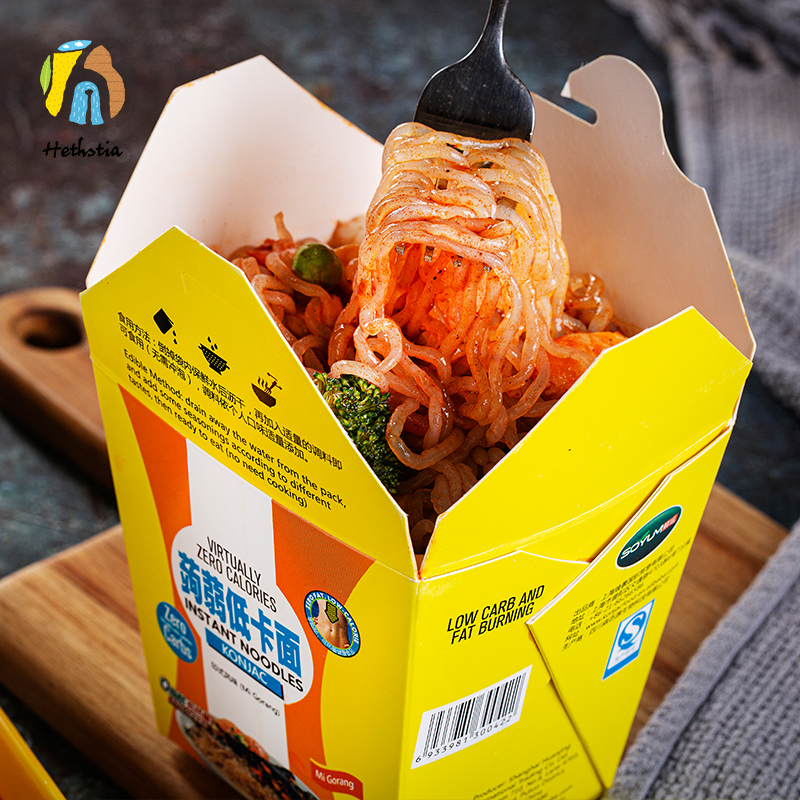 Wholesale OEM zero fat cup packaging konjac instant noodles