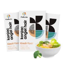 Caloless Konjac Shirataki Noodles Low Calorie Healthy Food Instant Kimchi Flavor Noodles
